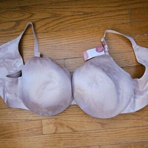 Cacique NWT 46DD Lace Women's Bra - Blush Pink